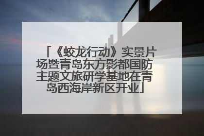 《蛟龙行动》实景片场暨青岛东方影都国防主题文旅研学基地在青岛西海岸新区开业