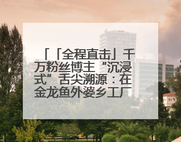 「全程直击」千万粉丝博主“沉浸式”舌尖溯源：在金龙鱼外婆乡工厂寻回记忆中