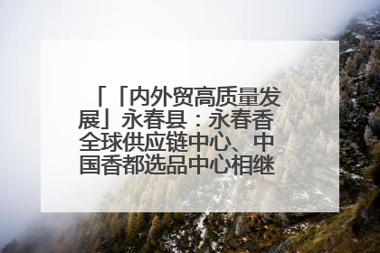 「内外贸高质量发展」永春县：永春香全球供应链中心、中国香都选品中心相继运营——一根香“点燃”百亿产业