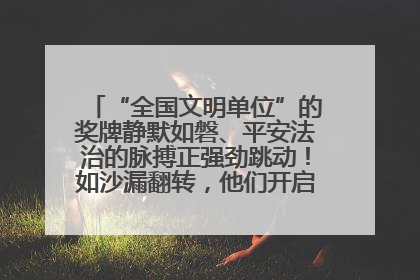 “全国文明单位”的奖牌静默如磐、平安法治的脉搏正强劲跳动！如沙漏翻转，他们开启了全新的计时