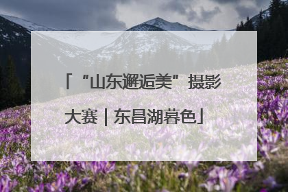 “山东邂逅美”摄影大赛｜东昌湖暮色
