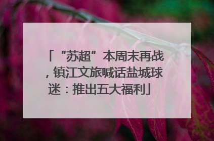“苏超”本周末再战，镇江文旅喊话盐城球迷：推出五大福利
