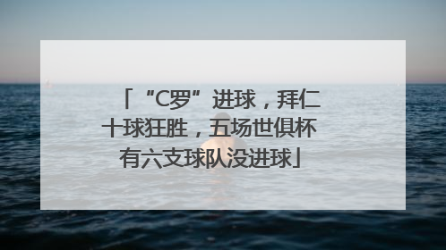 “C罗”进球，拜仁十球狂胜，五场世俱杯有六支球队没进球