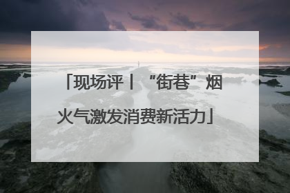 现场评丨“街巷”烟火气激发消费新活力