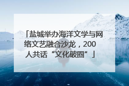 盐城举办海洋文学与网络文艺融合沙龙，200人共话“文化破圈”