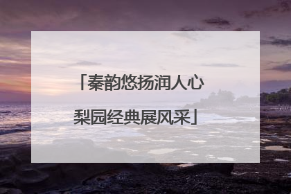 秦韵悠扬润人心 梨园经典展风采