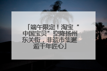 端午限定！淘宝“中国宝贝”空降扬州东关街，非遗市集邂逅千年匠心