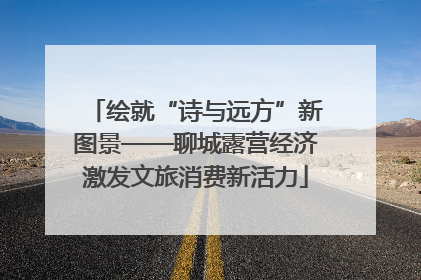 绘就“诗与远方”新图景——聊城露营经济激发文旅消费新活力