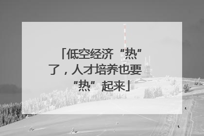 低空经济“热”了，人才培养也要“热”起来