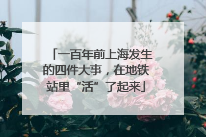 一百年前上海发生的四件大事，在地铁站里“活”了起来