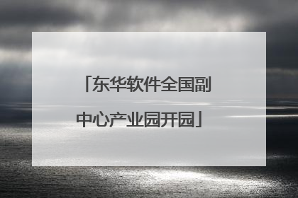 东华软件全国副中心产业园开园