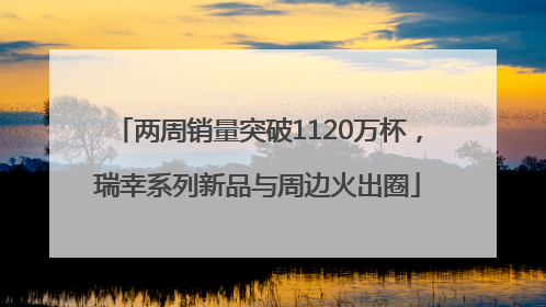 两周销量突破1120万杯，瑞幸系列新品与周边火出圈