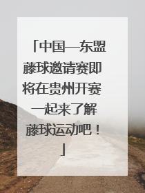 中国—东盟藤球邀请赛即将在贵州开赛 一起来了解藤球运动吧！