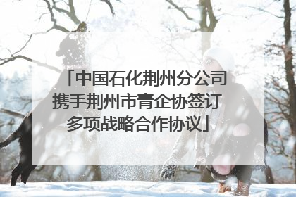 中国石化荆州分公司携手荆州市青企协签订多项战略合作协议