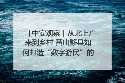 中安观察｜从北上广来到乡村 黄山黟县如何打造“数字游民”的“桃花源”？