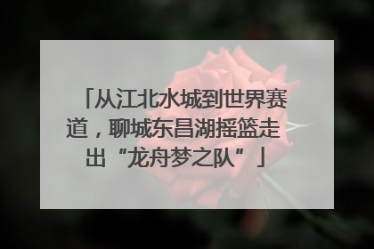 从江北水城到世界赛道，聊城东昌湖摇篮走出“龙舟梦之队”