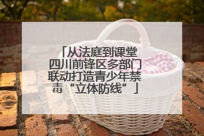 从法庭到课堂 四川前锋区多部门联动打造青少年禁毒“立体防线”
