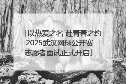 以热爱之名 赴青春之约 2025武汉网球公开赛志愿者面试正式开启