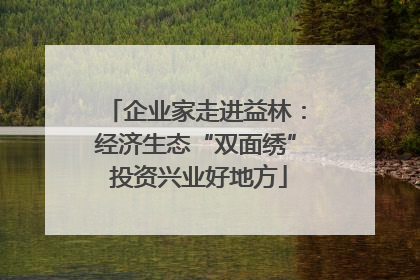 企业家走进益林：经济生态“双面绣” 投资兴业好地方