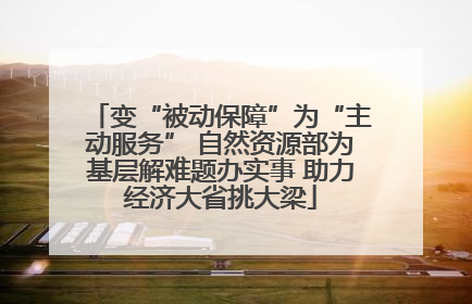 变“被动保障”为“主动服务” 自然资源部为基层解难题办实事 助力经济大省挑大梁