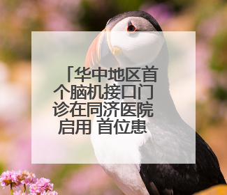 华中地区首个脑机接口门诊在同济医院启用 首位患者完成大脑信号采集