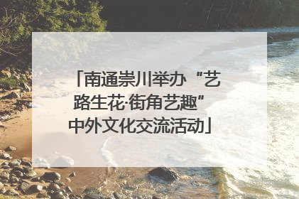 南通崇川举办“艺路生花·街角艺趣”中外文化交流活动