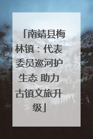 南靖县梅林镇：代表委员巡河护生态 助力古镇文旅升级
