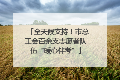 全天候支持！市总工会百余支志愿者队伍“暖心伴考”