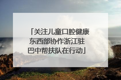 关注儿童口腔健康 东西部协作浙江驻巴中帮扶队在行动