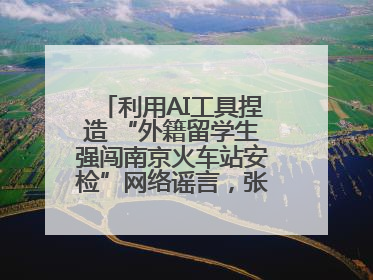 利用AI工具捏造 “外籍留学生强闯南京火车站安检”网络谣言，张某燕被行政拘留