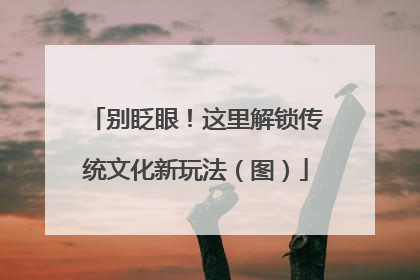 别眨眼！这里解锁传统文化新玩法（图）