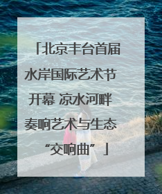 北京丰台首届水岸国际艺术节开幕 凉水河畔奏响艺术与生态 “交响曲”