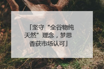 坚守“全谷物纯天然”理念，梦思香获市场认可