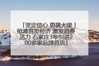 坚定信心 勇挑大梁丨抢滩首发经济 激发消费活力 石家庄3年引进200多家品牌首店