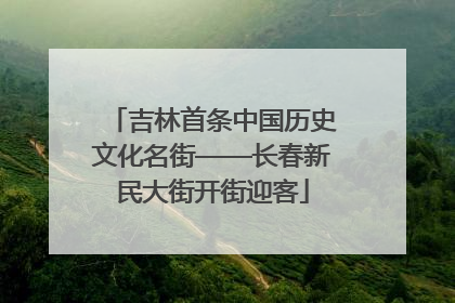 吉林首条中国历史文化名街——长春新民大街开街迎客