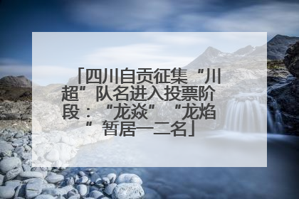 四川自贡征集“川超”队名进入投票阶段：“龙焱”“龙焰”暂居一二名