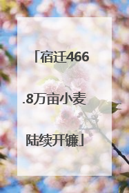 宿迁466.8万亩小麦陆续开镰