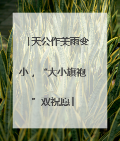天公作美雨变小，“大小旗袍”双祝愿