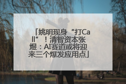姚明现身“打Call”！清智资本张煜：AI赛道或将迎来三个爆发应用点