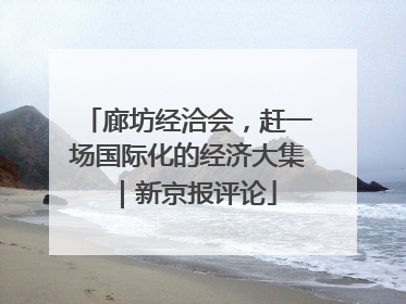 廊坊经洽会，赶一场国际化的经济大集｜新京报评论