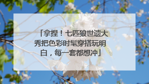 拿捏！七匹狼世遗大秀把色彩时髦穿搭玩明白，每一套都想冲