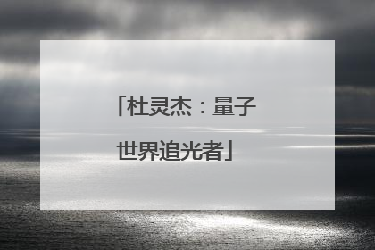 杜灵杰：量子世界追光者