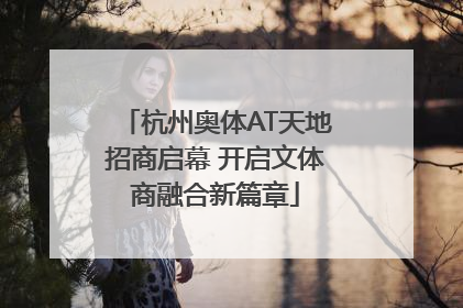 杭州奥体AT天地招商启幕 开启文体商融合新篇章