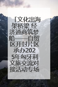 文化出海架桥梁 经济通商筑梦船——自贸区开封片区承办2025年匈牙利文旅交流对接活动专场