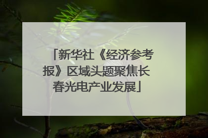 新华社《经济参考报》区域头题聚焦长春光电产业发展