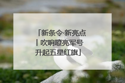 新条令·新亮点丨吹响嘹亮军号 升起五星红旗