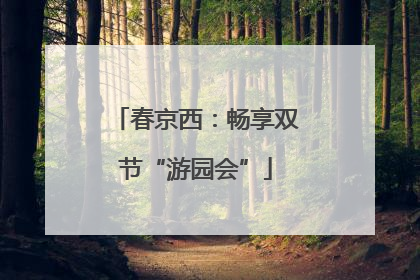 春京西：畅享双节“游园会”