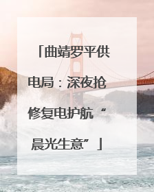 曲靖罗平供电局：深夜抢修复电护航“晨光生意”
