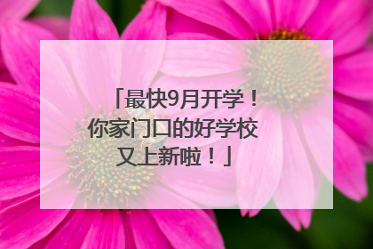 最快9月开学！你家门口的好学校又上新啦！