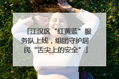 江汉区“红黄蓝”服务队上线，组团守护居民“舌尖上的安全”